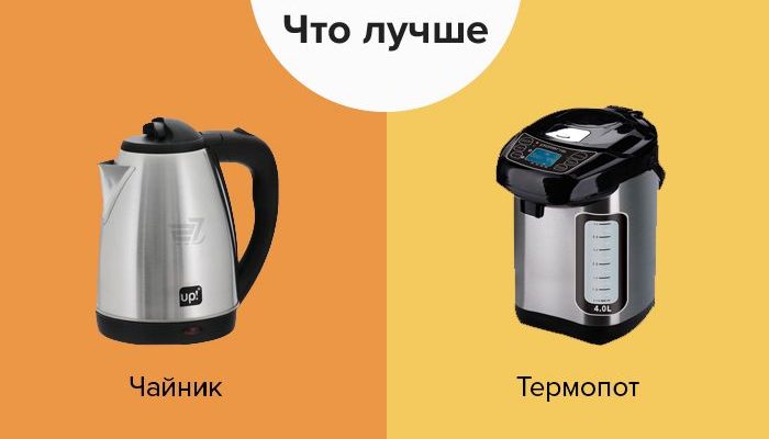 Термопот или чайник - что лучше выбрать, отличия, плюсы и минус
